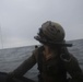 The 31st MEU’s Amphibious Reconnaissance Platoon practice Helocast aboard the Wasp