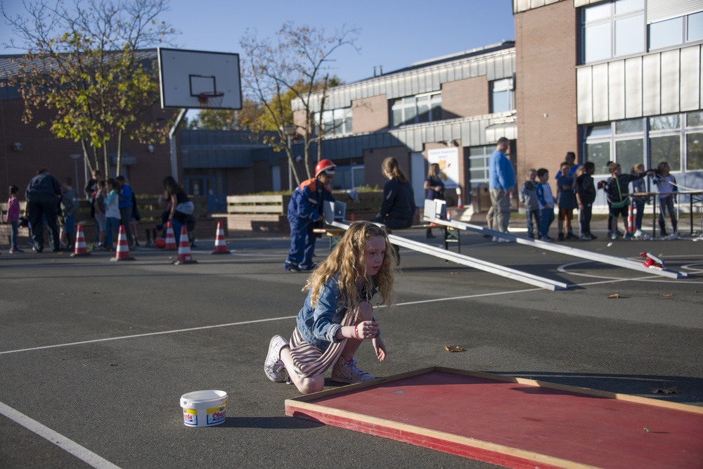 Fire Department visits Ansbach Elementary School