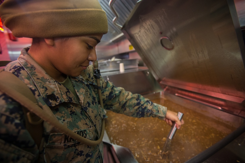 2nd MLG Marines Begin Cooking in Norway