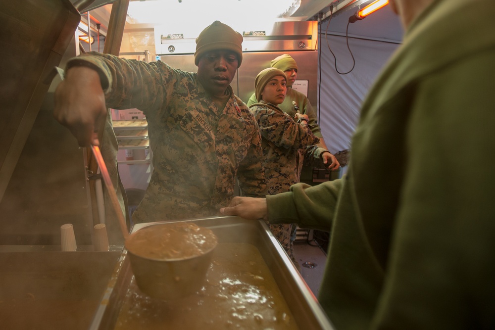 2nd MLG Marines Begin Cooking in Norway
