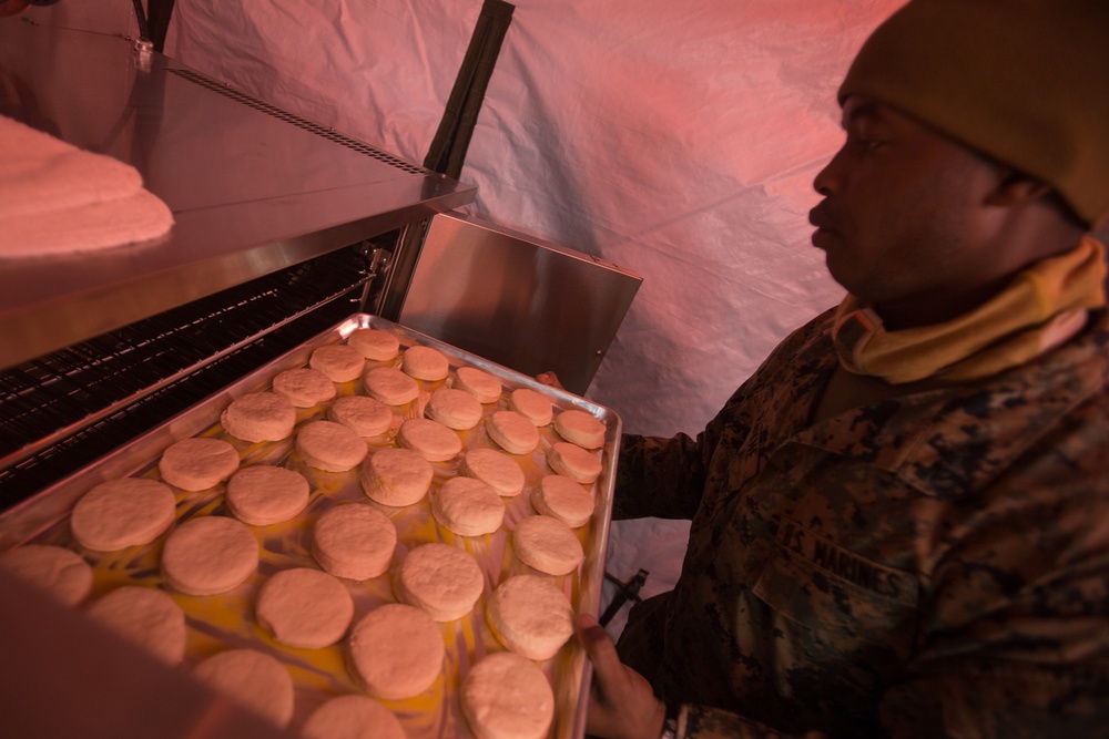 2nd MLG Marines Begin Cooking in Norway