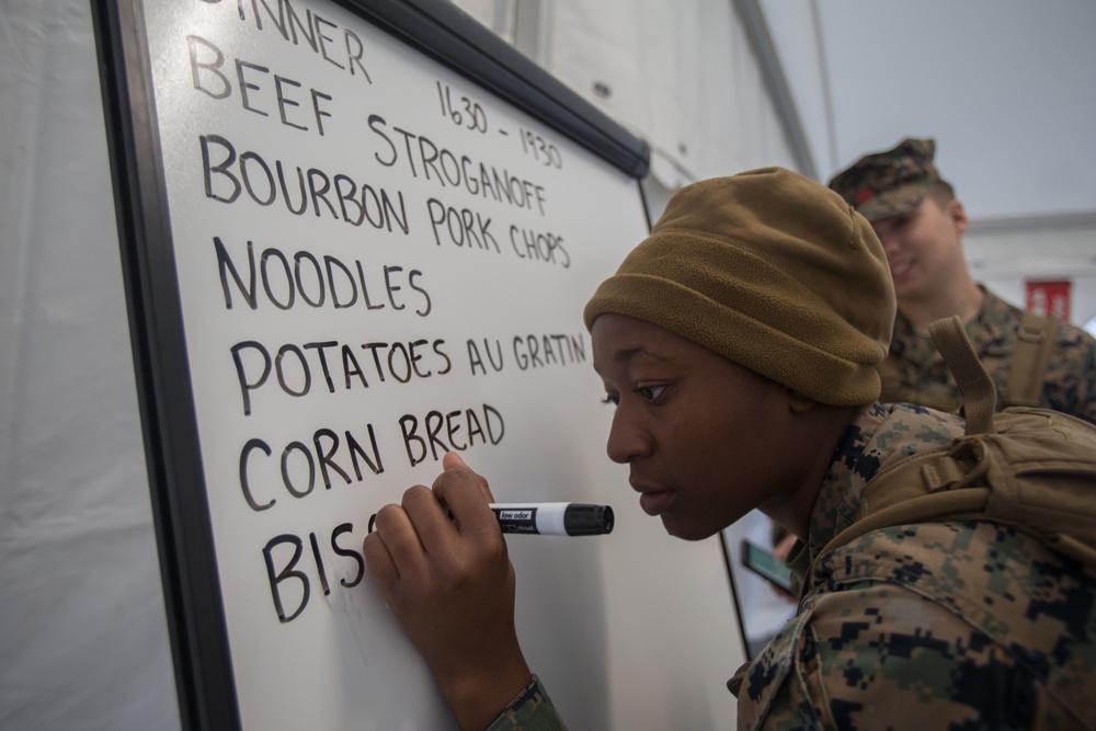 2nd MLG Marines Begin Cooking in Norway
