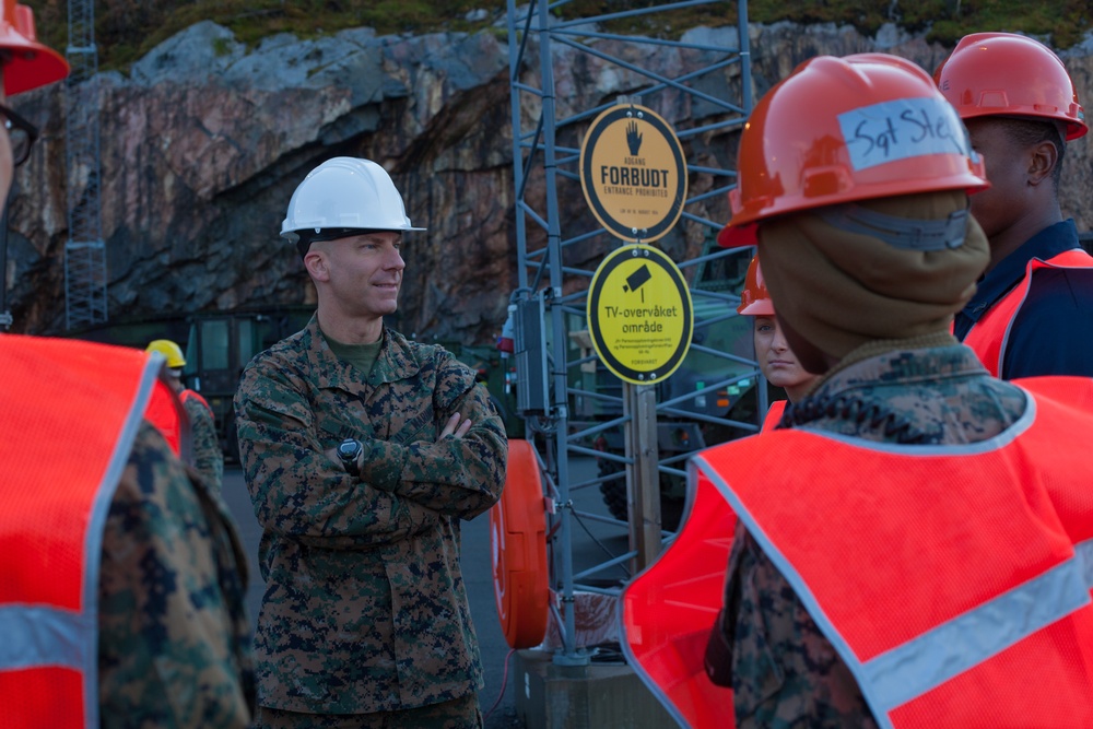 2nd MLG Chief of Staff Tours Troops in Norway