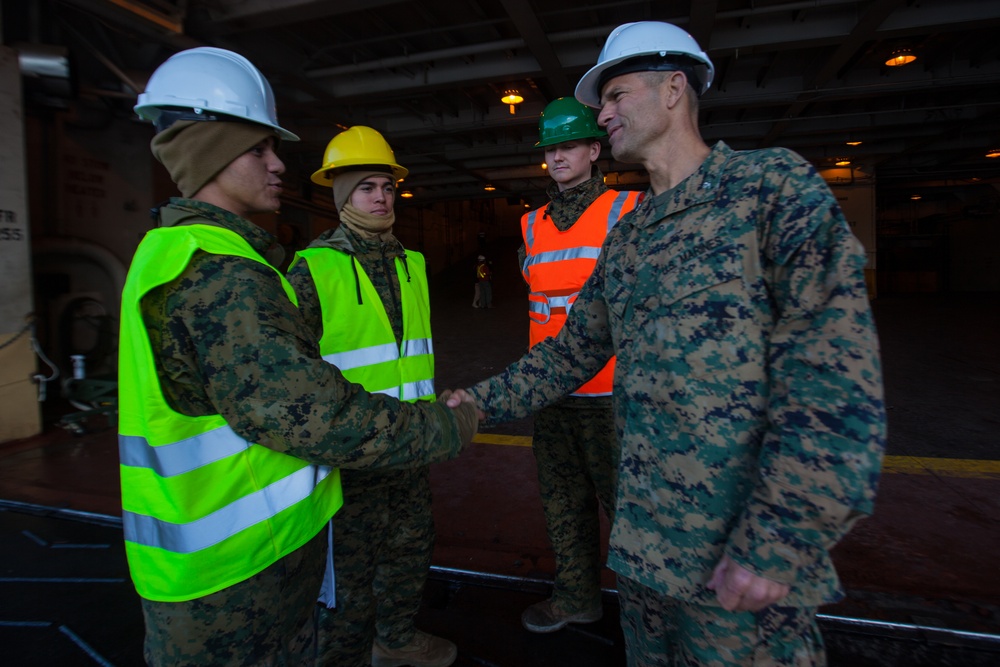 2nd MLG Chief of Staff Tours Troops in Norway