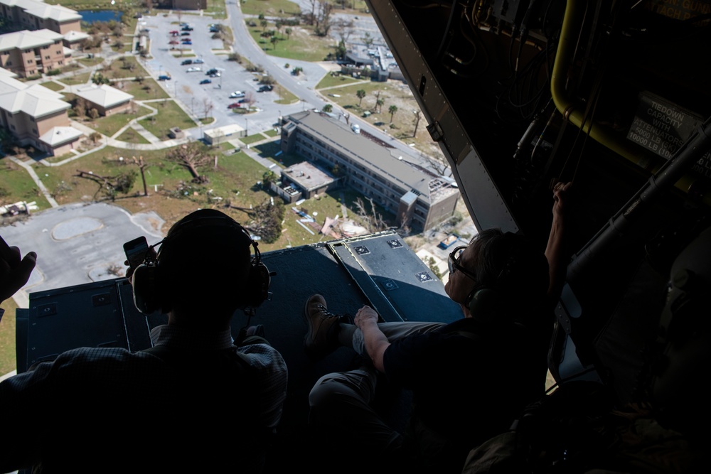 Air Force Senior Leaders visit Tyndall AFB following Hurricane Michael’s devastation