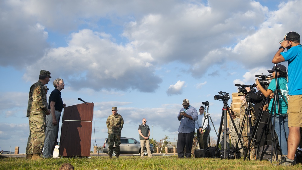 Air Force Senior Leaders visit Tyndall AFB following Hurricane Michael’s devastation