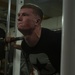 Make sure to stretch – Marines and Sailors compete in powerlifting competition aboard Wasp