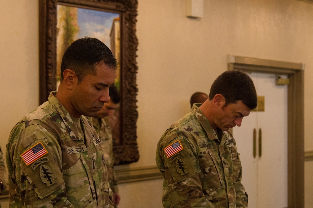 III Corps units participated in the Operation Phantom Warrior Salute prayer breakfast 15 Oct at Club Hood.