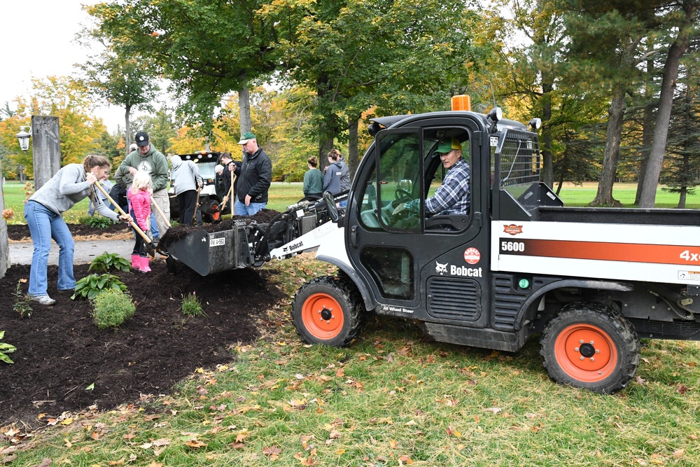 Planting seeds for the future: Community members contribute to beautification project at Fort Drum’s LeRay Historic District