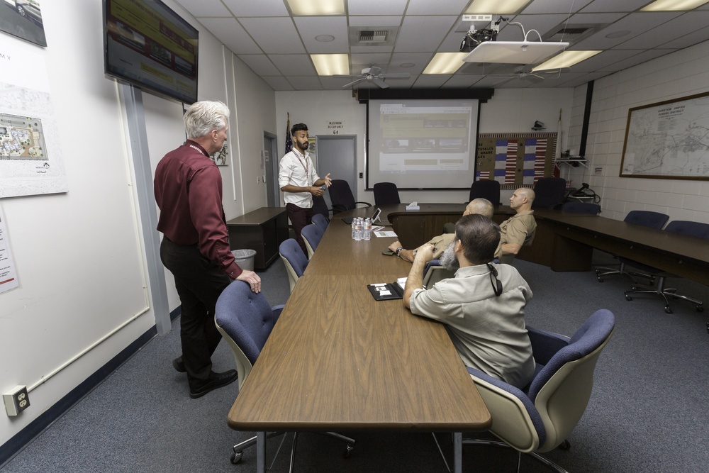 MCLB Barstow command visits Barstow Unified School District