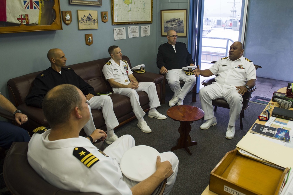 USS SHOUP VISITS FIJI