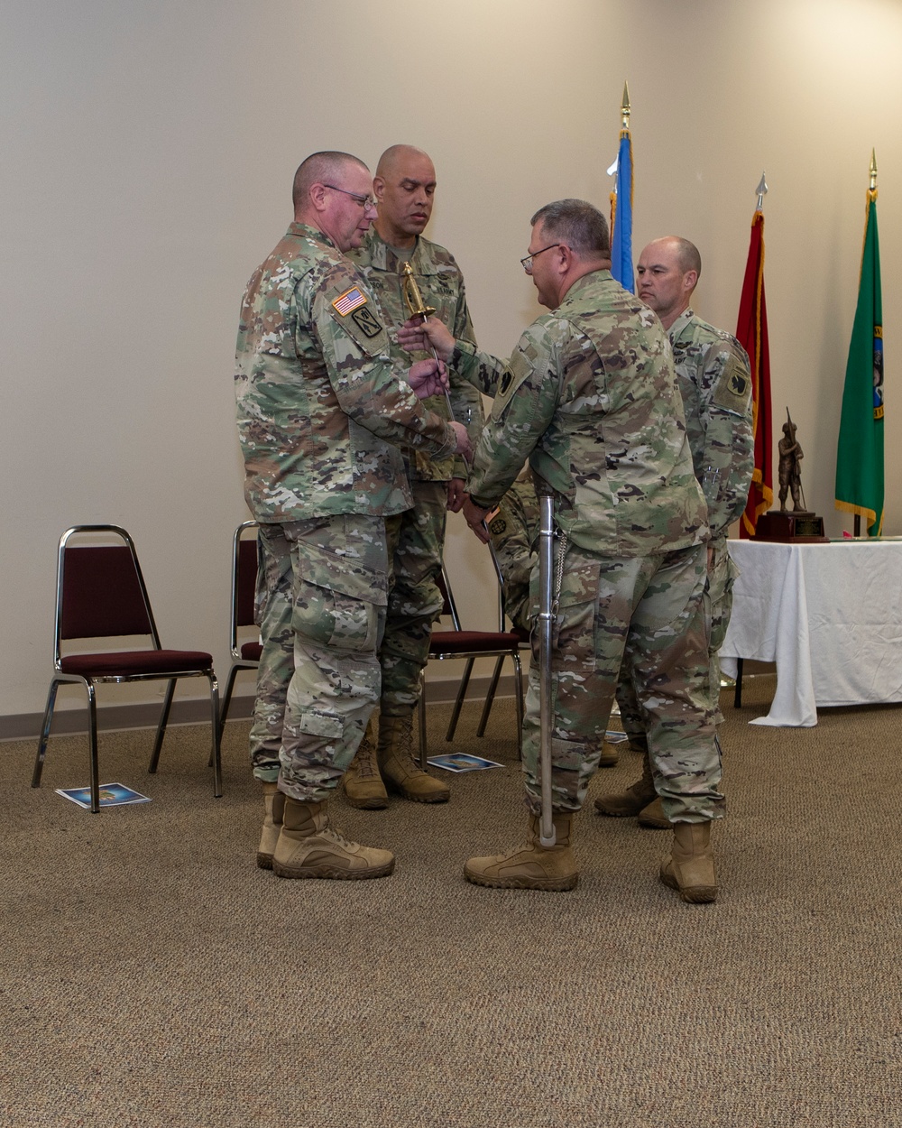 Oklahoma National Guard Change of Responsibility Ceremony.