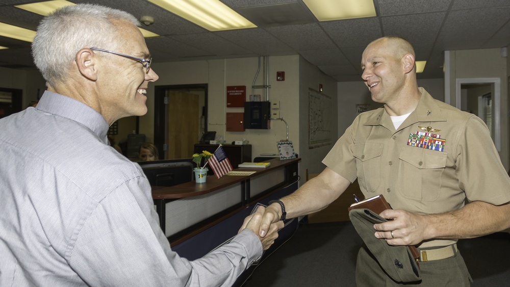 MCLB Barstow command visits Barstow Unified School District