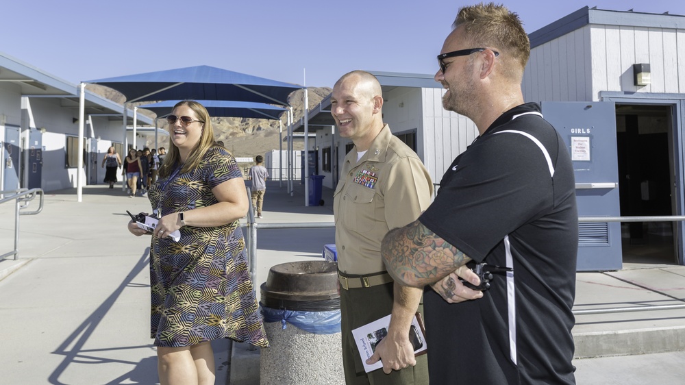 MCLB Barstow command visits Silver Valley Unified School District