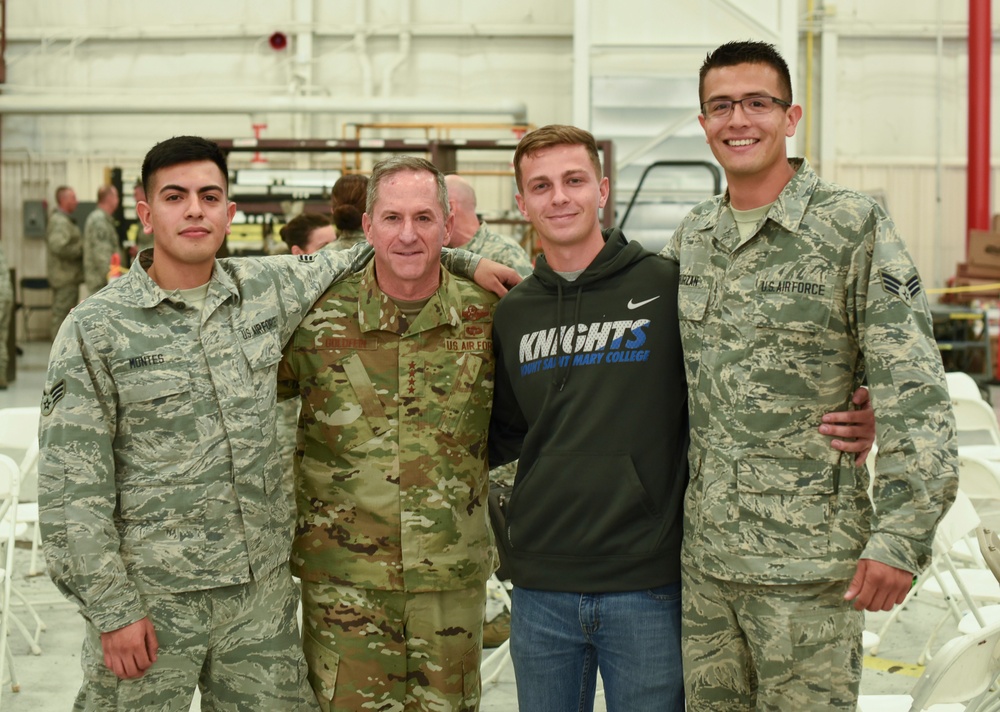 CSAF meets Airmen at wing family day