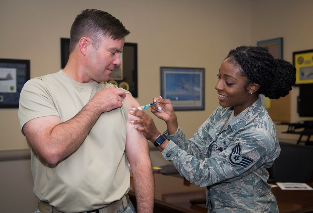 99th MDG protects Nellis against influenza