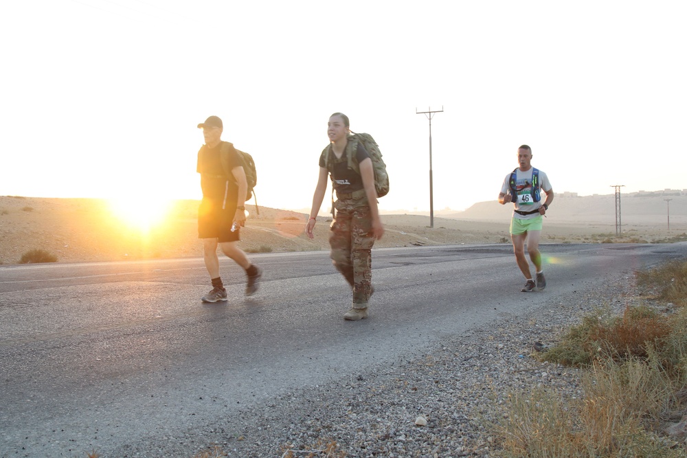 Young-at-heart linguist, 82, completes 28-mile “March For The Fallen”Jordan event