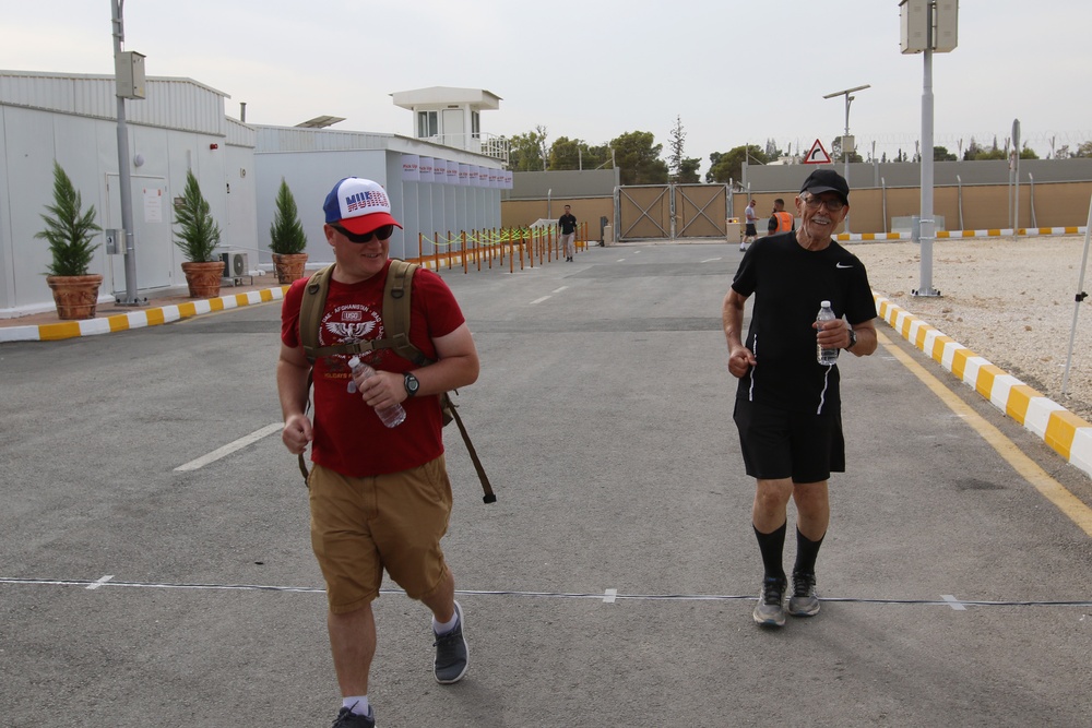 Young-at-heart linguist, 82, completes 28-mile “March For The Fallen”Jordan event