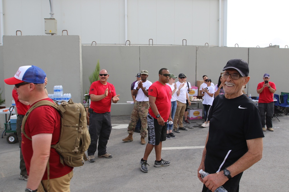 Young-at-heart linguist, 82, completes 28-mile “March For The Fallen”Jordan event