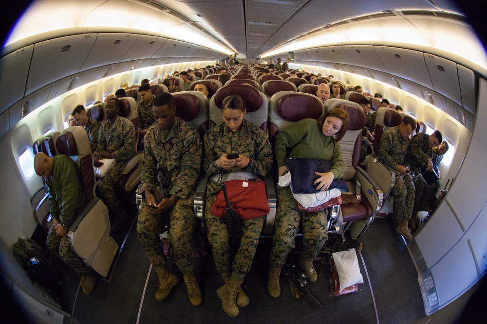 2nd MLG-Forward Marines Depart for Norway