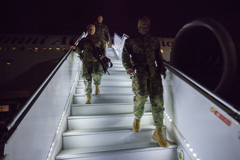 2nd MLG-Forward Marines Depart for Norway