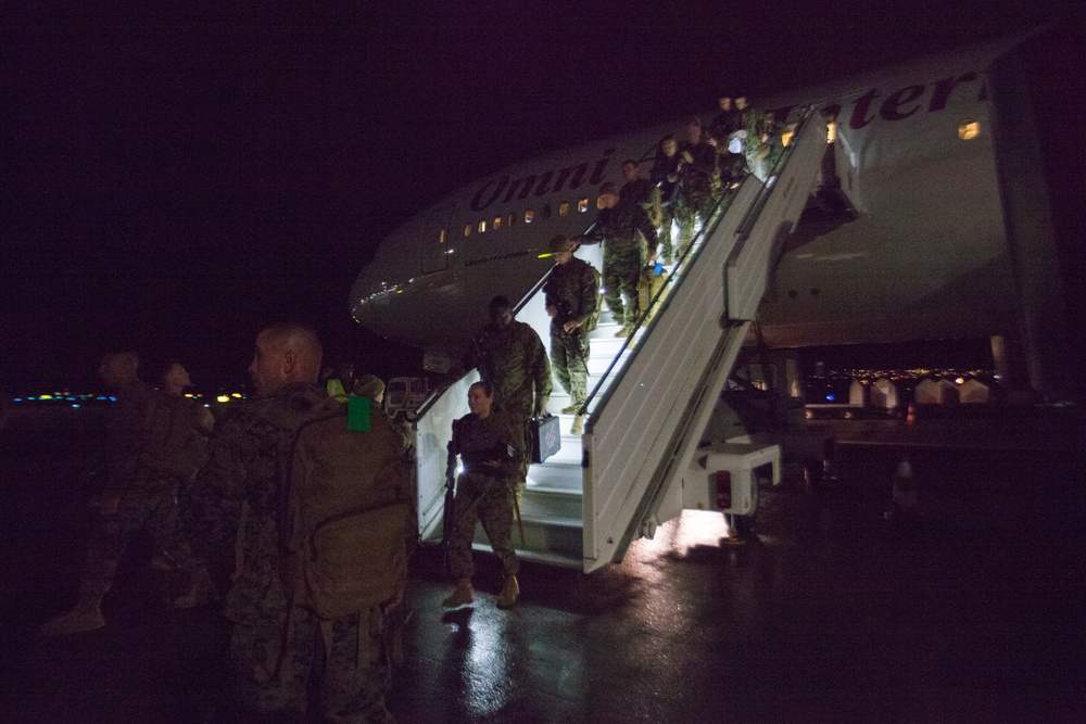 2nd MLG-Forward Marines Depart for Norway