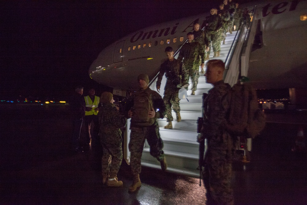 2nd MLG-Forward Marines Depart for Norway