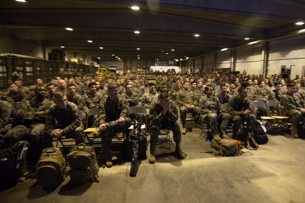 2nd MLG-Forward Marines Depart for Norway