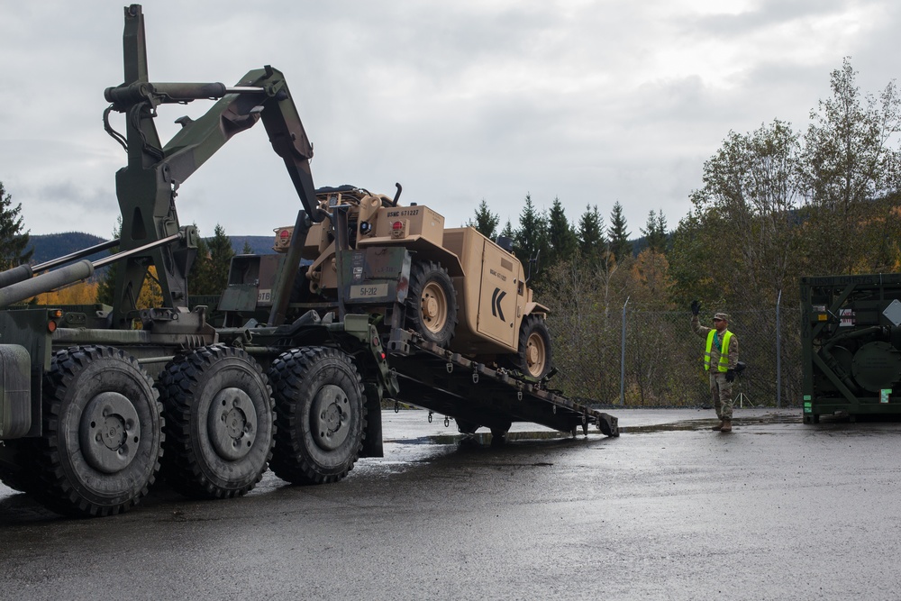 U.S. Marines and U.S. Soldiers Withdraw Marine Corps Prepositioning Program-Norway Equipment from Caves