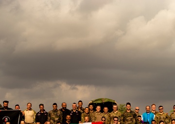 St. Michael anniversary celebratory jump