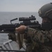 31st MEU recon Marines spit fire and lead during machine gun training aboard Wasp