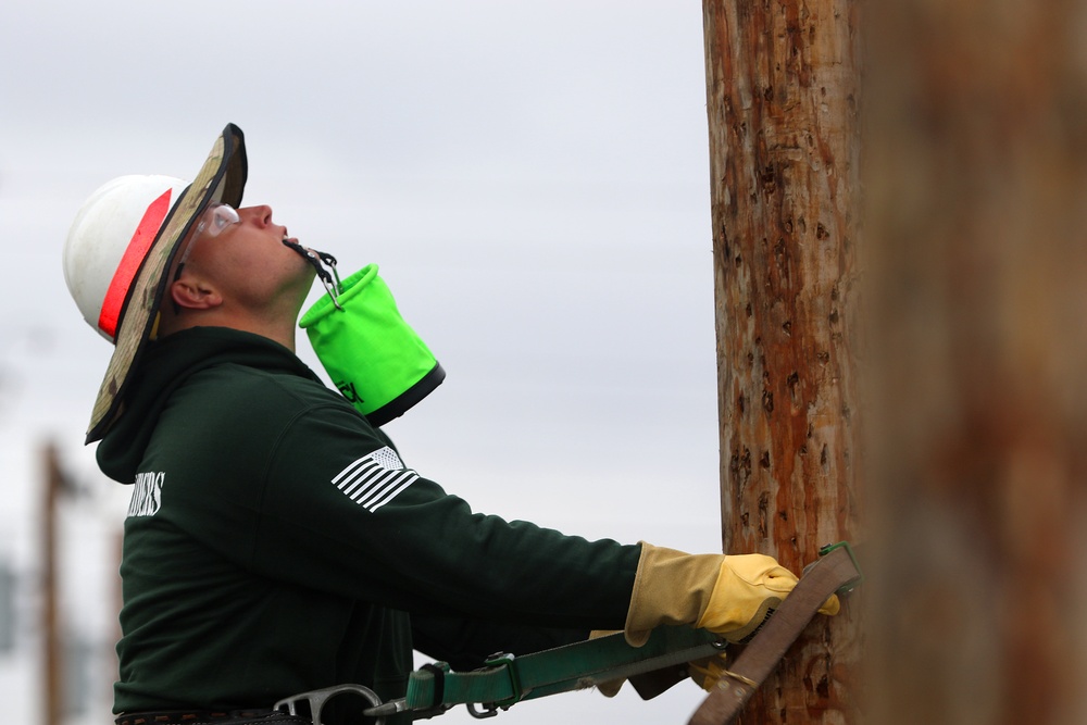 The 249th Engineering Battalion competes in the International Lineman’s Rodeo