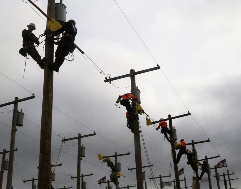 The 249th Engineering Battalion competes in the International Lineman’s Rodeo