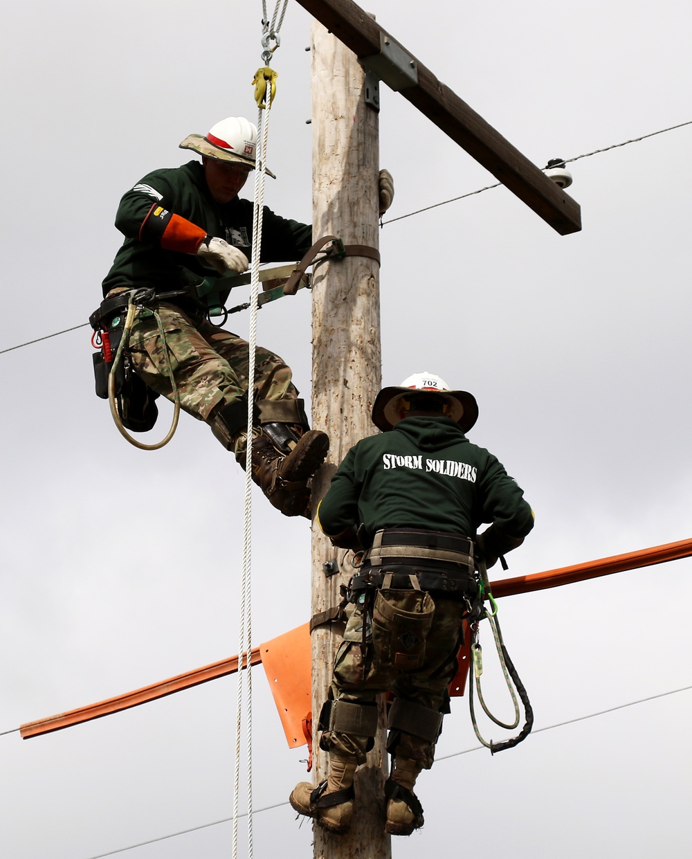 The 249th Engineering Battalion competes in the International Lineman’s Rodeo