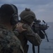 31st MEU recon Marines spit fire and lead during machine gun training aboard Wasp