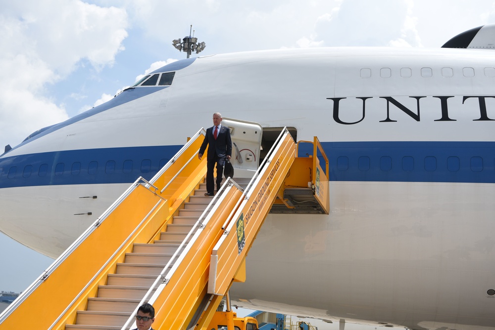 Mattis Arrives in Vietnam