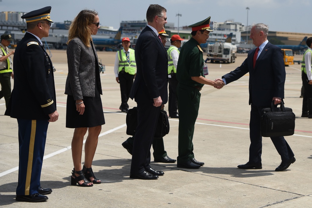Mattis Arrives in Vietnam