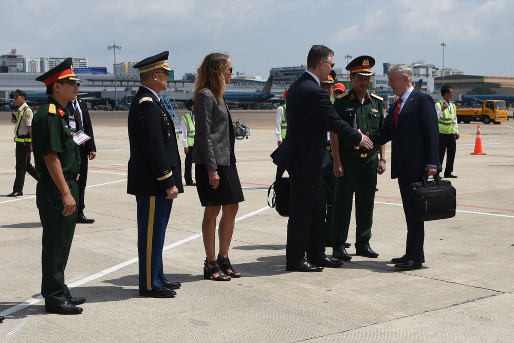 Mattis Arrives in Vietnam