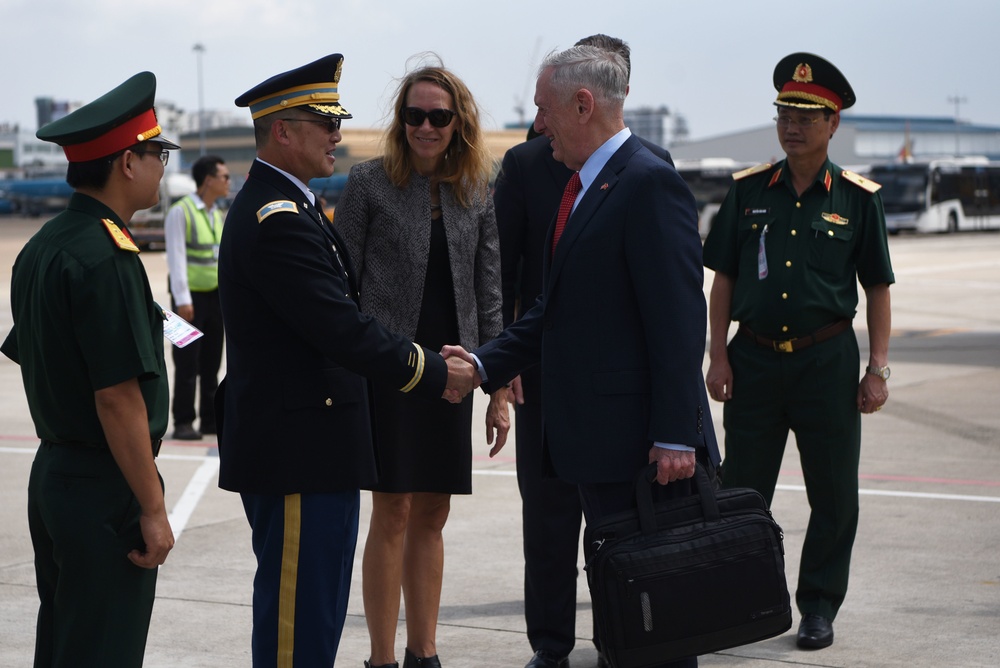 Mattis Arrives in Vietnam