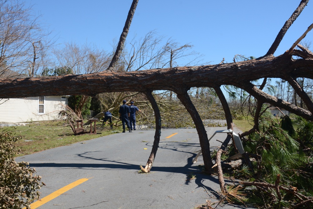 Coast Guard conducts damage assessments across North West Florida after Hurricane Michael