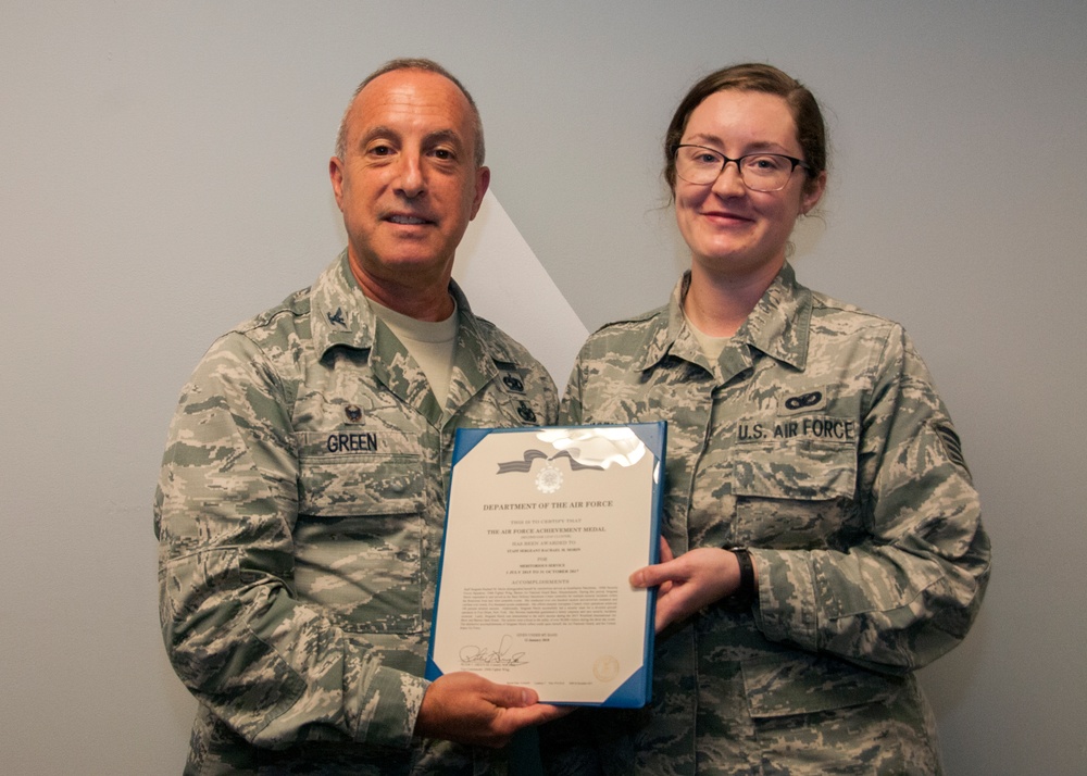 104th Fighter Wing Airman Recieves Air Force Acheivement Medal