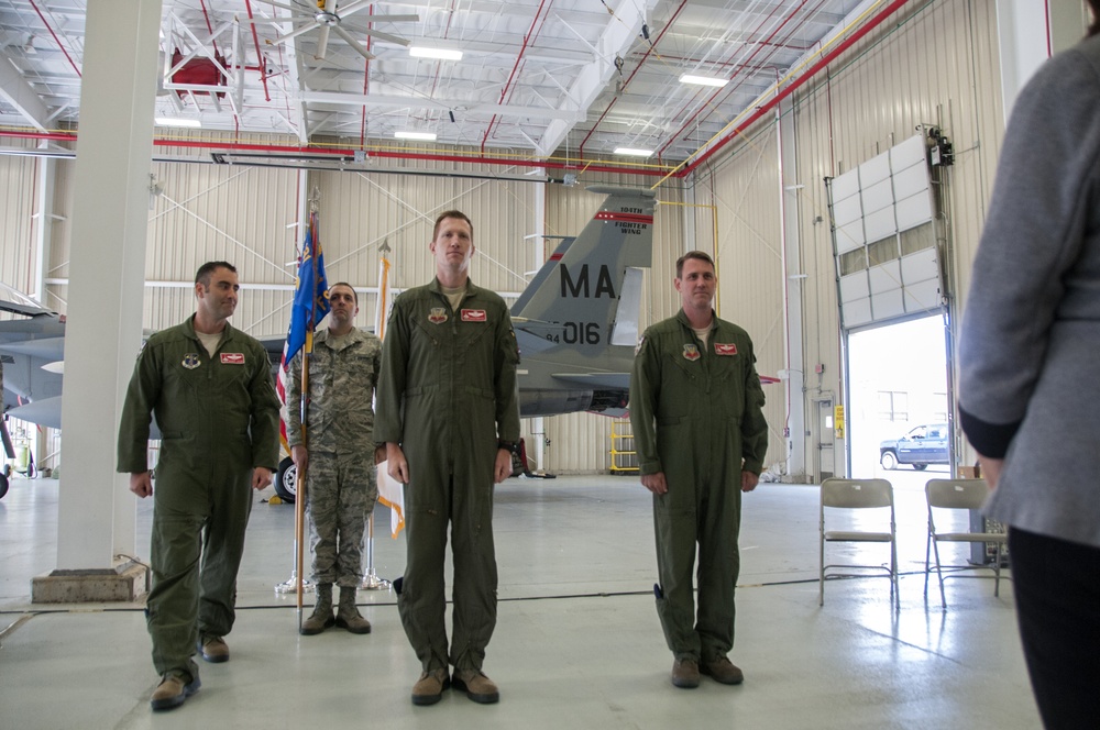 131st Fighter Squadron Holds Change of Command Ceremony