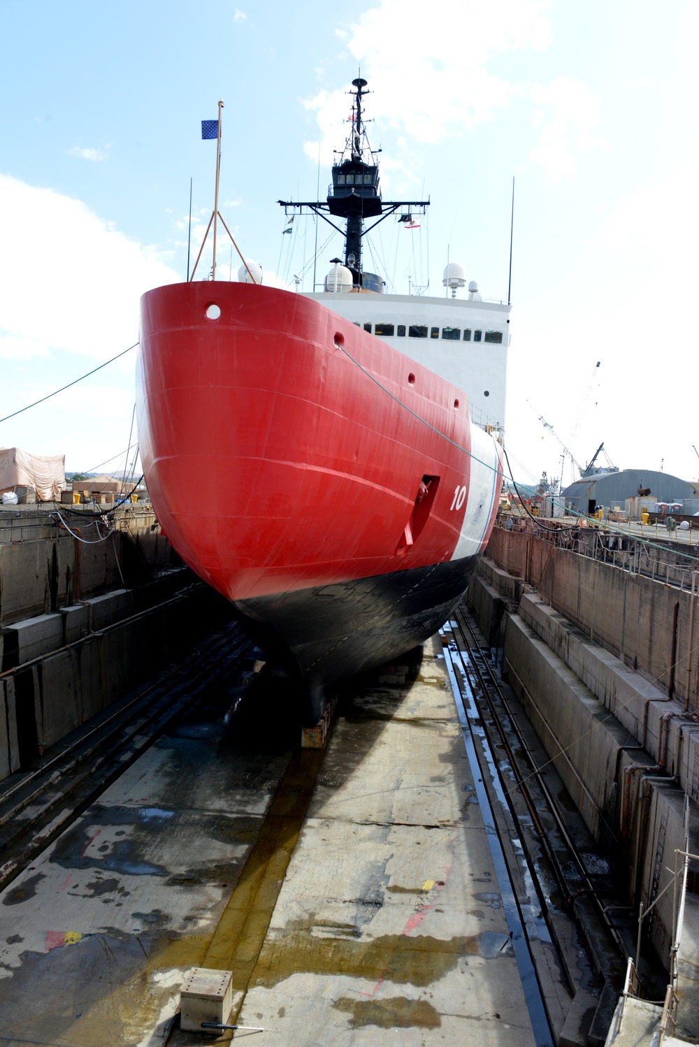 Coast Guard Cutter Polar Star undergoes critical repairs while in dry dock