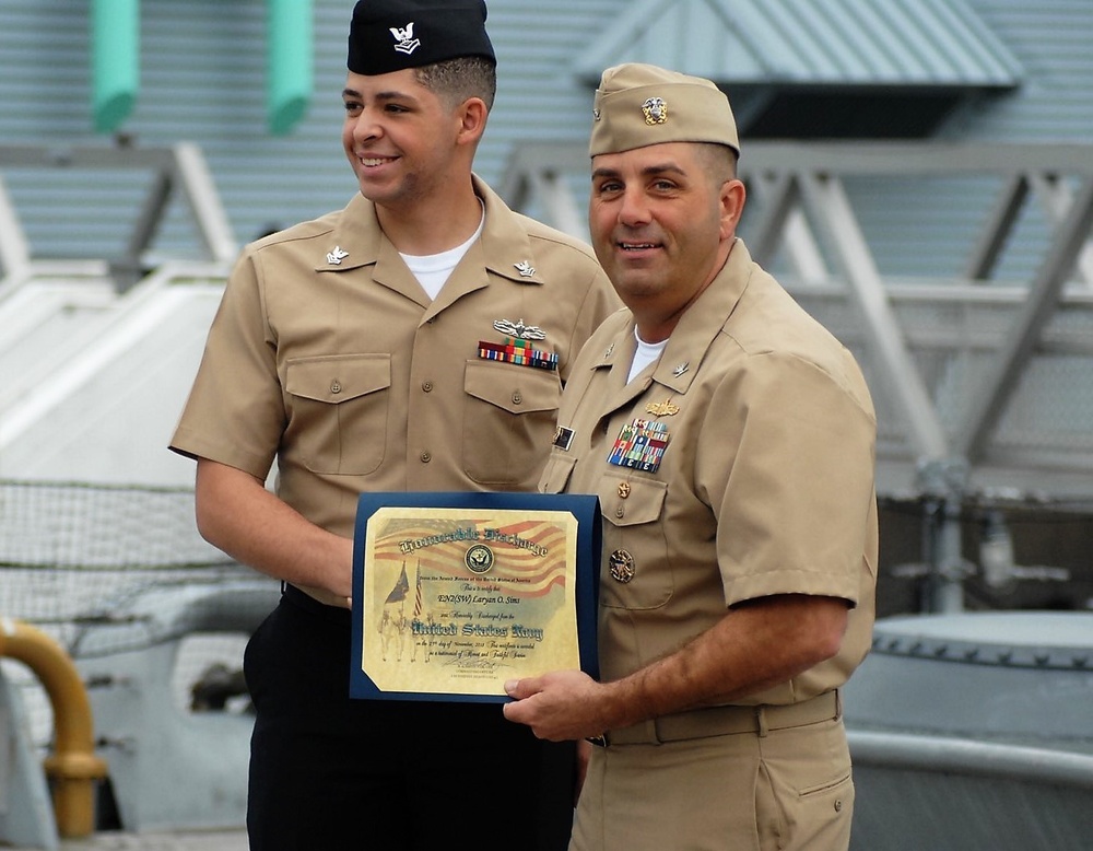 Naval Museum hosts a re-enlistment