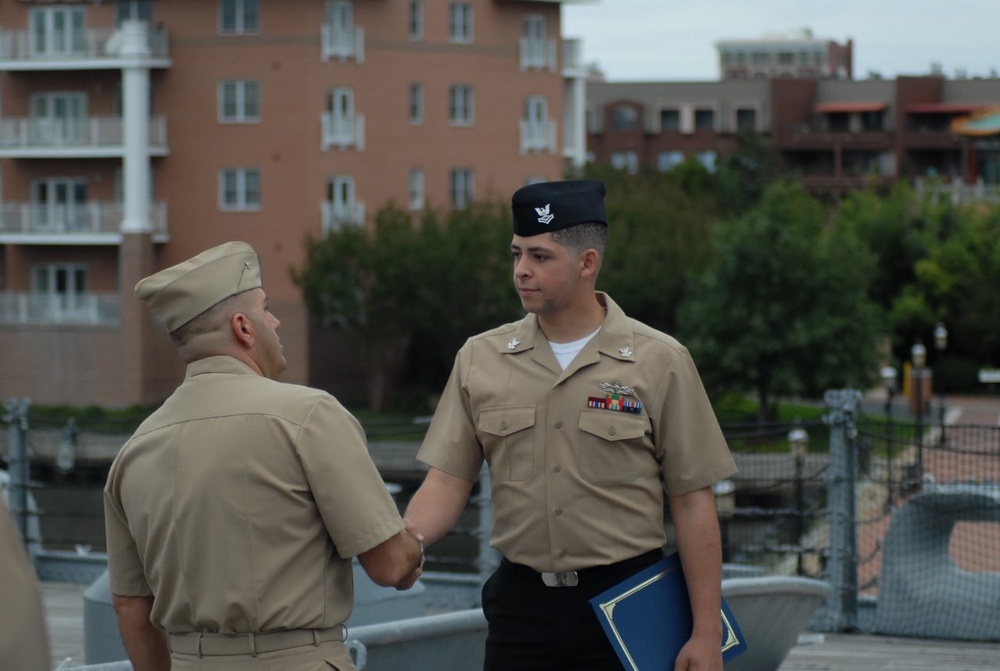 Naval Museum hosts a re-enlistment