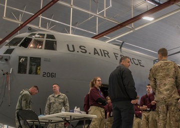 Local Students Tour 179th Airlift Wing