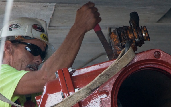 MOTSU: Fire suppression valve installed 6