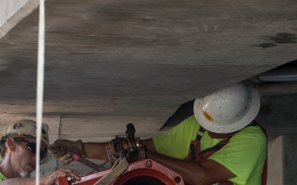 MOTSU: Fire suppression valve installed 10