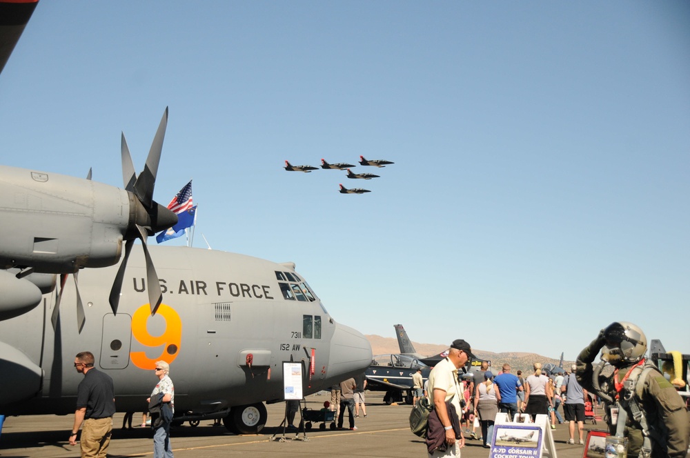 Air National Guard C-130 static display at the 2018 Reno Air Races