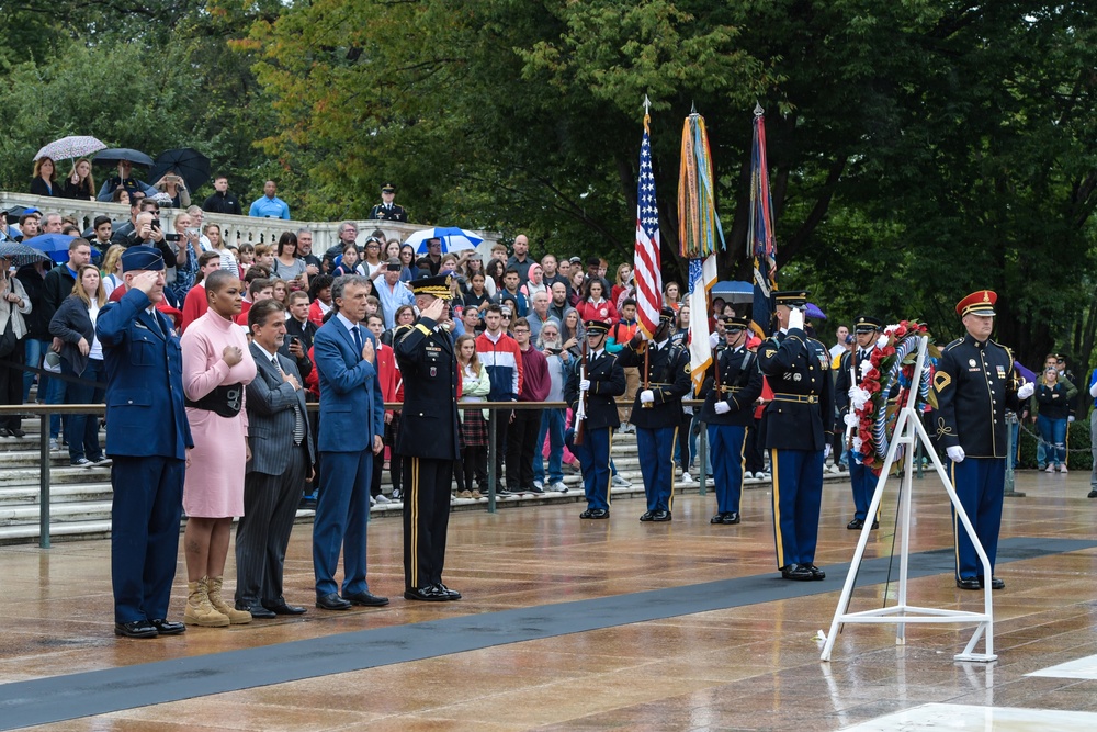 Salute from the Chief Wreath Laying